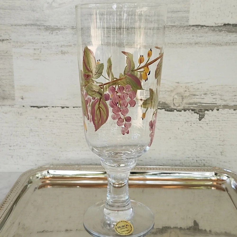 NWT BLOCK CRYSTAL NAPA VALLEY COLLECTION SET OF 4 DRINKWARE - Picture 6 of 9